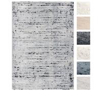 Tapis Salon Poils Courts Gris Foncé 195x290 cm , Tapis de Chambre Moderne, Extra Doux