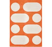 Tapis salon retro Groovy orange 200 X 280 cm - Orange
