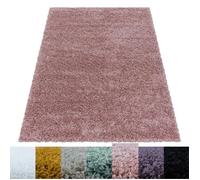 Tapis Salon Shaggy - Belle - Rose - 240 x 340 cm - 100% Polypropylène - SIMPEX