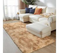 Tapis Salon Shaggy Poil 60 x 140 cm Moelleux et Lavable Antidérapant Intérieur Tapis de Sol Antidérapant Lavable en Machine pour Chambre à Coucher Salon Couloir, Beige