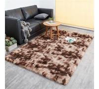 Tapis Salon Tapis 190 x 280 cm Dessous Antidérapant Doux et Moelleux Doux - Antidérapant - Lavable pour Salon Chambre Canapé Natte, Brun