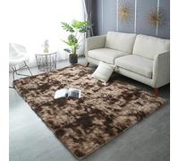 Tapis Salon Tapis Chambre, Moelleux Tapis Antidérapant Tapis pour Chambre Salon, Grand Tapis de Plancher Tapis De Sol Grand pour Couloir, Tapis de Décoration Soft Shaggy Tapis (Café,160*200cm)