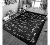 Tapis Salon, Tapis De Chambre Chambre, Tapis 3D Enseignement des Formules De Mathématiques Et De Sciences, Tapis Anti Dérapant, Tapis Carré, Tapis Décoratif - Nettoyage Facile ,avec Supp -88604364721