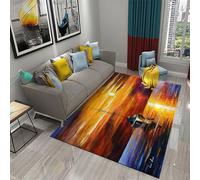 Tapis Salon Tapis Peinture À l'huile Bateau À Voile Coucher De Soleil Paysage Marin Moderne Chambre Tapis Poil Courts Conception Abstraite Doux Chambre Moquette pour Entretien Facile - -935512595641