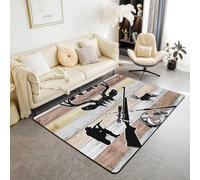Tapis Salon Tapis Thème De La Chasse Moderne Chambre Tapis Poil Courts Conception Abstraite Doux Chambre Moquette pour Entretien Facile - Grand Tapis 50 X 80 Cm -4O9Z2B8N0D