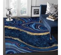 Tapis Salon Texture De Marbre Abstraite 100 X 200 Cm 3D Imprimé Poils Courts Doux Antidérapant Tapis Facile D'Entretien Salon Chambre Canapé Cuisine Balcon Tapis De Yoga Décor À La Mais -3885482802172