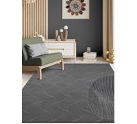 Tapis Salon - THE CARPET - Rio - Antidérapant - Anthracite - 80x300 cm