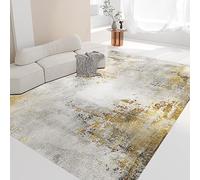 Tapis Salon Vintage Beige Doré Tapis Chambre Antidérapant Soft Tapis de Salon Tapis de Chambre Filles Enfants Couloir Décor Tapis de Sol Lavable Tapis(120x180cm)
