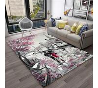 Tapis Salon Vue De La Tour Eiffel À Paris, France 40 X 60 Cm 3D Imprimé Poils Courts Doux Antidérapant Tapis Facile D'Entretien Salon Chambre Canapé Cuisine Balcon Tapis De Yoga Décor À -6368589296684