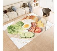 Tapis Sandwichs 160x230 cm Cachemire Grand Tapis Salon Alimentation 3D Motif Résistant aux Taches Nettoyage Facile à l'Aspirateur Machine Descente de lit Chambre Adulte pour Salon Salle à Manger