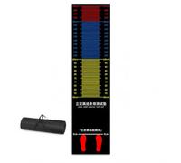Tapis Saut Longueur Caoutchouc, Enfant 200x50cm Noir Épais+Sac