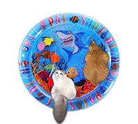 Tapis Sensoriel À Eau pour Chats | Tapis de Jeu pour Chats,Lavable Facile Rafraîchissante pour Voyage en Voiture Camping Et Extérieur