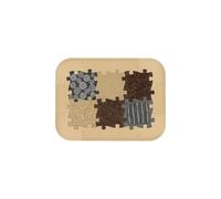 Tapis sensoriel muffik ensemble senior - 16 pièces, beige, graphite, marron