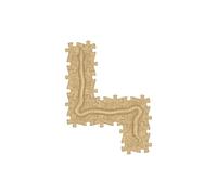 Tapis sensoriel muffik parcours serpent - 6 pièces, beige