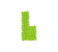 Tapis sensoriel muffik parcours serpent - 6 pièces, vert anis
