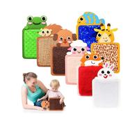 Tapis sensoriel pour enfants autistes : 8 pièces animaux du zoo texturés tapis de sol enfants autistes ayant des besoins spéciaux