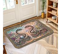 Tapis serpent, boule de cristal rose mystique sans pastel, antidérapant, esthétique, tapis rectangulaire, tapis d'entrée, salle de bain, cuisine, décoration de porte, 0,6 x 0,9 m