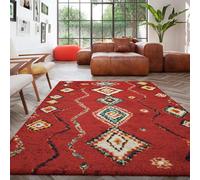Tapis shaggy 120x170 rouge