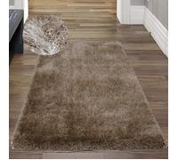 Tapis shaggy à poils longs beige - TEPPICH-TRAUM - Rectangulaire - Intérieur - 80 x 150 cm