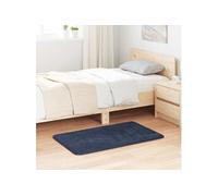 vidaXL Tapis Shaggy à Poils Longs Bleu Marine 60x100 cm Polyester, Tapis, Tapis de Chambre, Tapis Moderne, Tapis de Salon, Tapis Moelleux
