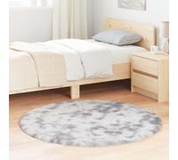 Tapis shaggy à poils longs crème 120x120 cm polyester tapis vidaXL