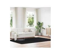 Tapis shaggy à poils longs Noir 200x290 cm polyester, tapis, tapis de chambre, tapis moderne, tapis de salon, tapis 4102846