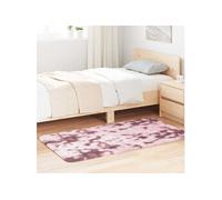 Tapis shaggy à poils longs crème 120x120 cm polyester tapis vidaXL