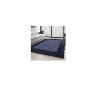 Tapis Shaggy - AYYILDIZ - 300x400 cm - Bleu - Pile longue - Rectangulaire