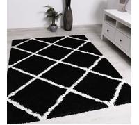 Tapis shaggy berbère crème - VIMODA - 160x220 cm - Synthétique - Shaggy - Salon