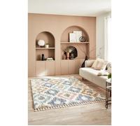 Tapis shaggy Delya - Multicolore - Motif géométrique - 100% polypropylène - 160 x 230 cm - Intérieur - NAZAR