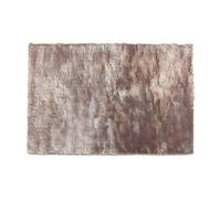 Tapis shaggy à poils longs ultra doux - 160 x 230 cm - Taupe reflet beige - DOLCE Taupe
