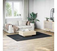 Tapis Shaggy Doux Lavable 160x230cm Antidérapant Noir Carpette Moquette vidaXL