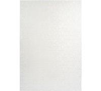 Tapis de séjour GENERIQUE Tapis Shaggy Effet 3D Vivica Blanc 80 x 150 cm