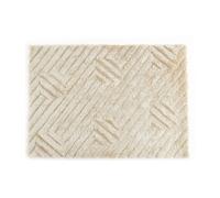 Vente-unique - Tapis Shaggy en Relief à Poils Longs - 160 x 230 cm - Blanc cassé - Maze