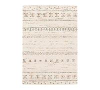 Tapis shaggy ethnique doux et volumineux bloom beige 200X290