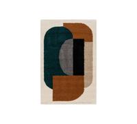 Tapis shaggy EZIO motif abstrait orange 120x170 BOBOCHIC 120x170 Orange