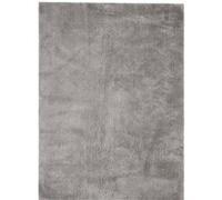 Tapis de séjour GENERIQUE Tapis Shaggy Fait Main Bali Gris 160 x 230 cm