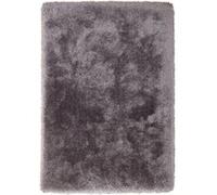 Tapis Shaggy Fait Main "Cosy" Argent 120 x 170 cm Gris G