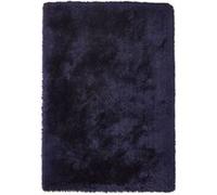 Tapis Shaggy Fait Main "Cosy" Bleu 120 x 170 cm