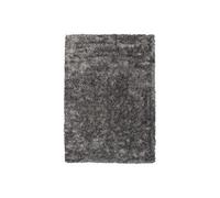 Tapis de séjour GENERIQUE Tapis Shaggy Fait Main Diamond Gris Blanc 240 x 330 cm