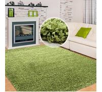 Tapis Shaggy Flokati poil long uni moelleux et doux pour le salon Couleur: Vert Taille: 120 x 170 cm