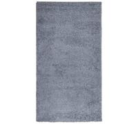 Tapis shaggy PAMPLONA poils longs moderne bleu 80x150 cm