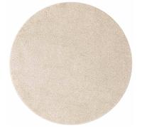 Tapis Shaggy Rond - vidaXL - 160x160 cm - Crème - Antidérapant - Polypropylène - Doux - Durable - Lavable - Épais