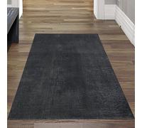 Teppich-Traum Tapis Shaggy Salon de Tapis Moquette Flokati en Anthracite, 80 x 150 cm