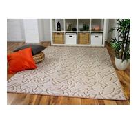 Tapis Shaggy - SNAPSTYLE - Frieda - Beige - 160x240 cm - Poils longs - Découpage des contours