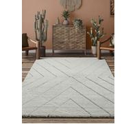 Tapis Shaggy - THE CARPET - Bahar - Doux - Insonorisé - Crème - 140x200 cm