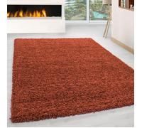 Tapis shaggy uni à poils longs - NAZAR RUGS - OTTAWA - Terra - 200X290 cm