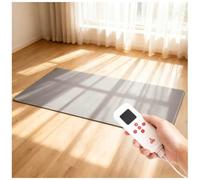 Tapis Shauffant électrique avec 60 Niveaux de Température Réglables, Minuterie 12 Heures, Chauffe-Pieds Chauffage par Rayonnement, pour Le Yoga/à l'intérieur,Gris,150x200cm