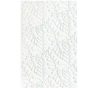 ScrapCooking - Tapis Bûche Silicone « Ondine » - Moule Bûche de Noël 3D en Relief - 28,3 x 18 cm - Qualité Professionnelle - Pâtisserie, Dessert, Gâteau Original - Avec Recette - Blanc - 2975