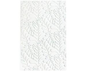 Tapis silicone 3D - SCRAPCOOKING - Motif Ondine - 28.3 x 18 cm - Blanc